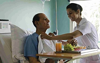 Nurse taking care of Patient