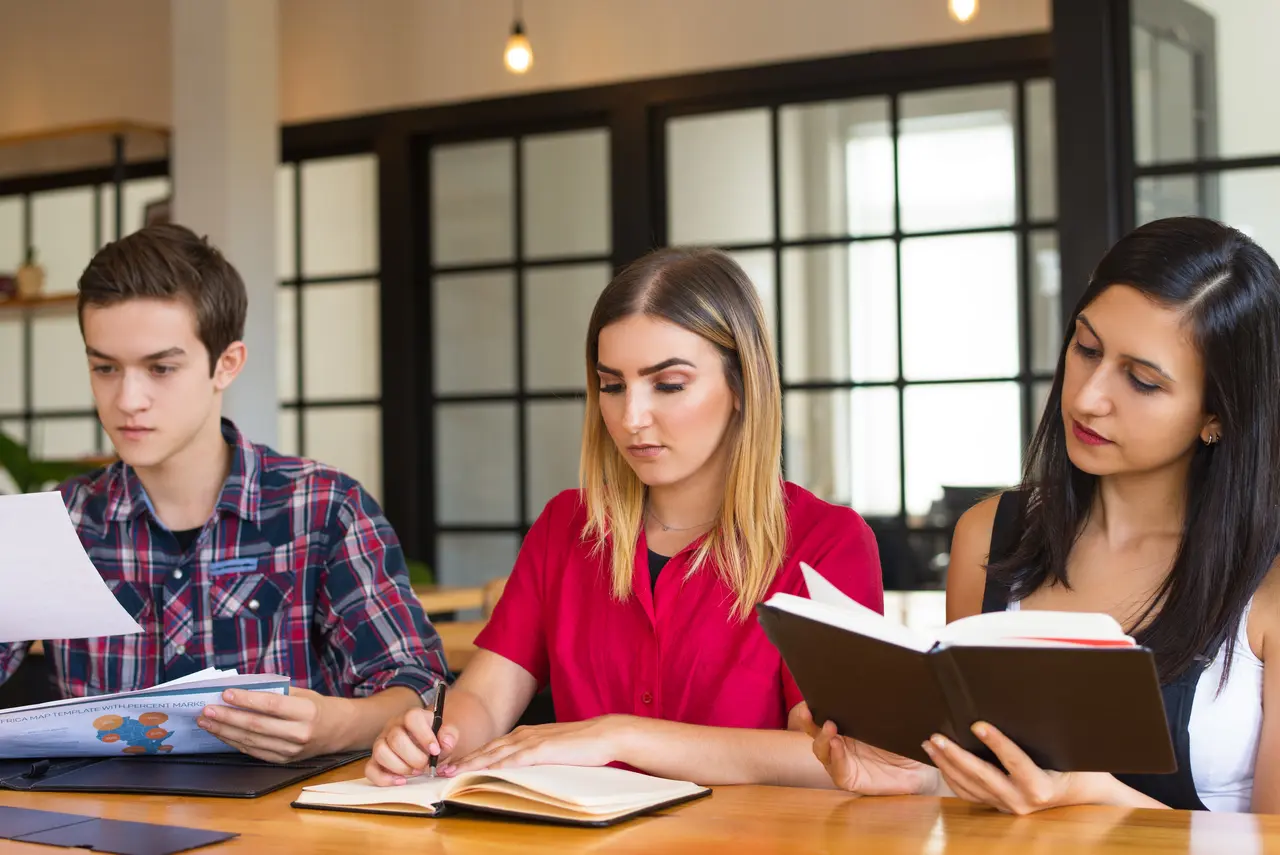 Students in Library